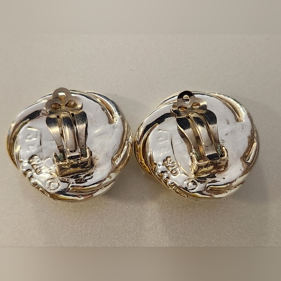 ZUNI Joseph Eustache Lambert  925 and partially plated yellow gold clip ons - Picture 3 of 5